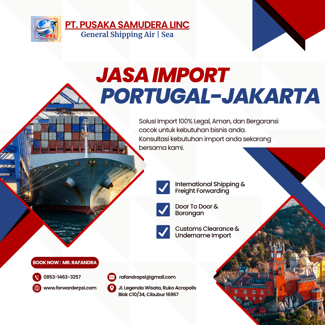 Jasa Import Barang Portugal-Jakarta